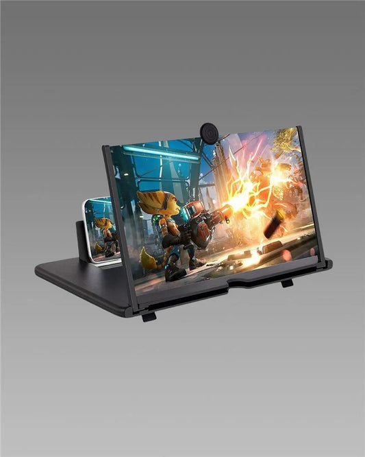 Portable 12X View F3 Screen Expander 3D Magnifier for Mobiles